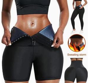 Bán buôn phụ nữ củ<span class=keywords><strong>a</strong></span> Neoprene mồ hôi eo huấn luyện viên xà cạp nén Slimming Shaper quần short tắm hơi phù hợp với - Product Image 1
