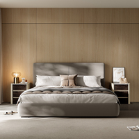 Table de chevet en bois massif italien Design moderne simple Style Normcore haut de gamme de luxe pour chambre à coucher Maison