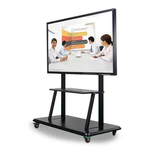 32 43 49 55 65 70 75 85 98 inç multimedya interaktif LCD ekran beyaz tahta yazılımı ile interaktif Panel