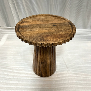 Handmade <b>Rustic</b> Round Wooden <b>Side</b> <b>Table</b> Antique Style Living Room Furniture - Product Image 1