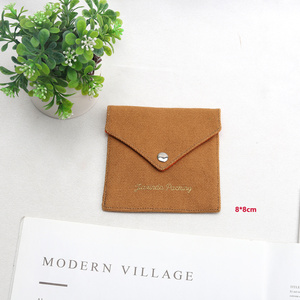 Recyclable Custom Logo Printed Cotton Canvas Envelopes Bag for Jewelry Packaging Cotton Canvas Envelopes Dust Pouch - Product Image 2