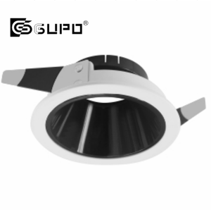 GUPO Downlight encastré à bord étroit en aluminium, blanc chaud, anti-éblouissement, ouverture frontale, compatible MR16/<span class=keywords><strong>GU10</strong></span> <span class=keywords><strong>LED</strong></span> - Product Image 2