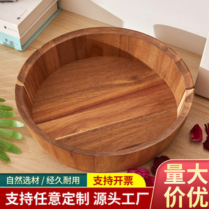ชามผสมไม้ 1.3 ลิตร ทำด้วยมือ สำหรับใช้ในครัวเรือน - Product Image 5