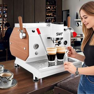 Machine à café expresso industrielle <span class=keywords><strong>italienne</strong></span> intelligente <span class=keywords><strong>haut</strong></span> <span class=keywords><strong>de</strong></span> <span class=keywords><strong>gamme</strong></span> commerciale à double chaudière pour les débutants en Latte Art - Product Image 1