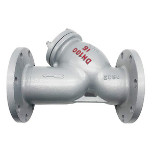 หน้าแปลนเหล็กหล่อแบบ Y สำหรับกรอง DN100 วัสดุ WCB ตัวแยกกากในท่อ ระบบกรองสุญญากาศ ระบบกรองอากาศ - Product Image 1