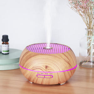 Wood Grain Aroma Diffuser 400Ml Usb Powered <b>Humidifier</b> With Timing Function For Home Office Use - Product Image 2