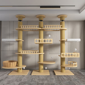 Produk Rangka Panjat Kucing Kayu Solid Skala Besar dan Model Menara untuk Grosir dan Kustomisasi - Product Image 2