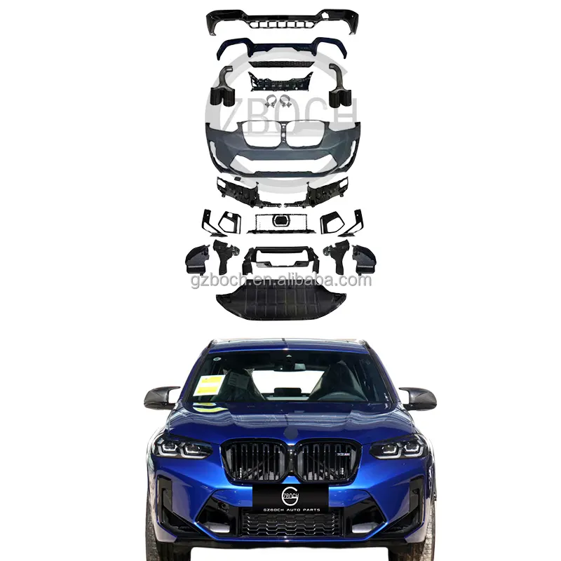 Günstiger Preis Stoßstangen für BMW X3 G01 bis X3M Karosserie-Kits Front stoßstangen x3m vordere hintere Lippen spitzen