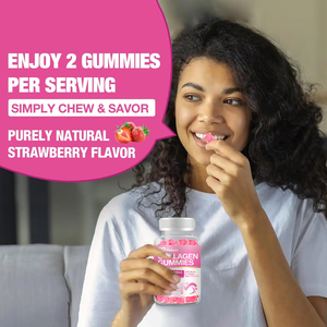 Etiqueta privada Cabello Multi Vitamina a C Gummy Biotin Collagen Keratin Gummies Suplemento para blanquear la piel y el crecimiento de las uñas del cabello - Product Image 4