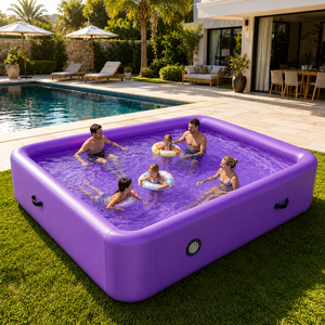 Tente de piscine portable très vendue, abri durable pour piscine hors sol, enclos gonflable extérieur pour camping et jardin - Product Image 1
