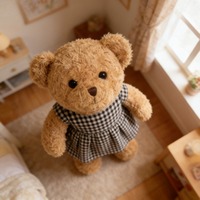 Ours en peluche géant à câliner, cadeau pour petite amie, anniversaire, Saint-Valentin, grande taille, en polyester lavé, anti-stress