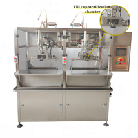 Machine de remplissage automatique double tête aseptique Bag-in-Box 200 sacs/heure pour produits laitiers, yaourt, lait, eau pure, produits chimiques avec moteur