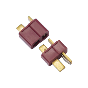 Connecteurs mâles T-Plug 2P 25A 12AWG style Deans avec gaine thermorétractable pour modèles RC et drones – Fiches bananes haute intensité - Product Image 1