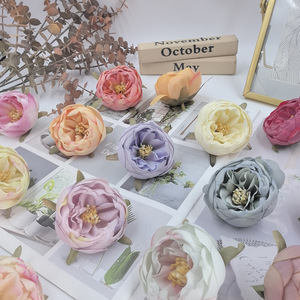 Fleurs artificielles en soie, petites roses en forme de bourgeons, style européen simulé, pour décorations de bracelets DIY, boîte cadeau style Mori, fleur de poignet - Product Image 2
