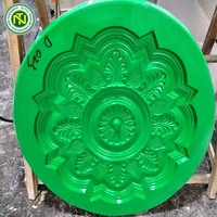 Fournisseur de Guangzhou, rose de plafond en plâtre de haute qualité, panneau central de plafond 3D, médaillon, moules en plastique