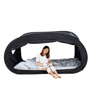 Tente <span class=keywords><strong>de</strong></span> camping pliable d'extérieur entièrement fermée avec moustiquaire intégrée et <span class=keywords><strong>rideau</strong></span> <span class=keywords><strong>de</strong></span> lit isolant, double usage pour l'ombrage - Product Image 2