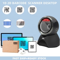 Plataforma de Escaneo de Códigos de Barras de Escritorio JR T58, Lector de Códigos QR 1D y 2D con Cable