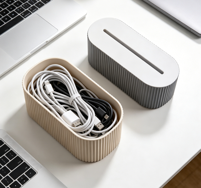 MONR Hot Sale Plastic Cable Management Box with Lid Dust-proof Large Capacity Extension Socket Storage Container