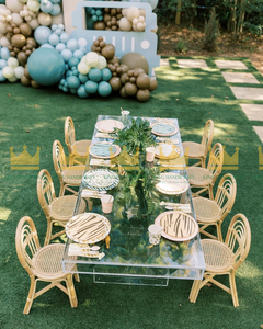 เก้าอี้หวายหวายสำหรับเด็กเฟอร์นิเจอร์รักษ์โลกงานปาร์ตี้ทำมือ2025 - Product Image 2