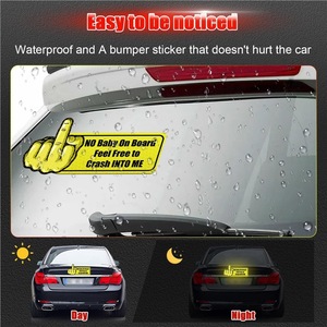 Autocollants décoratifs magnétiques personnalisés pour pare-chocs de voiture avec logo amusant, en PVC résistant aux intempéries, écologiques, avec vernis UV - Product Image 2