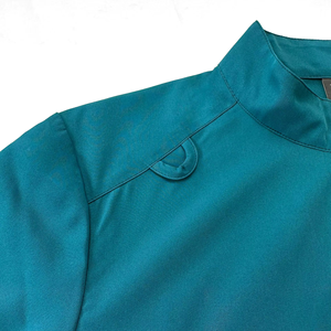 V leher ritsleting Scrub atas dan Jogger kaki Set celana profesional manikur seragam Spa Scrub seragam perawat Scrub medis - Product Image 3