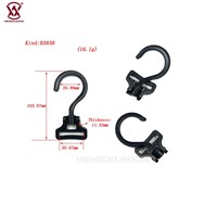 Mousqueton en plastique POM personnalisé OEM pour tente, crochet pivotant pour sangle, accessoires de plein air pour bagages et sacs à dos, couleur personnalisée