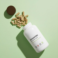 Bouteille en plastique HDPE multifonctionnelle de 250 ml à large ouverture pour capsules de médicaments et emballages de compléments alimentaires
