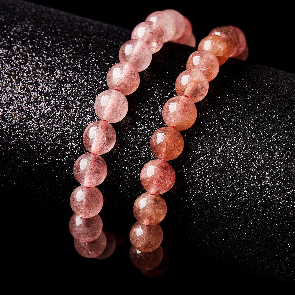 Fashion Reiki Healing Crystal Round Bead Strand Bangles 7A Quality