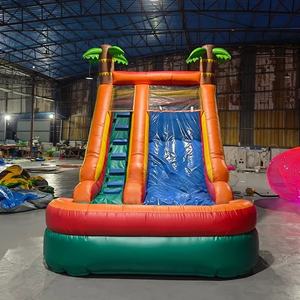 Tobogán Inflable Personalizado con Diseño de Palmera, Tobogán Acuático Inflable para Niños, Tobogán Seco con Temática Tropical - Product Image 2