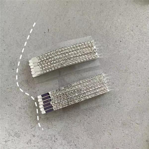 Glitter strass lucido di cristallo forcina in metallo a spirale oro da sposa forcine accessori per capelli clip forcine per capelli per le donne ragazze - Product Image 5