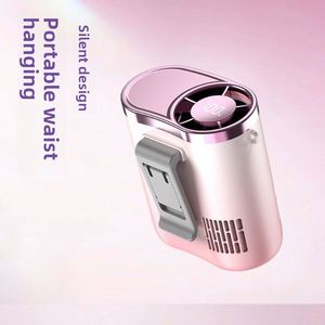 Ventilateur de refroidissement USB portable haute vitesse silencieux, mini-ventilateur de bureau à suspendre à la taille pour l'extérieur, le bureau et le quotidien - Product Image 1