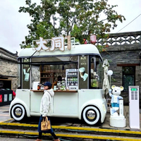 Remorque mobile pour hot-dogs, bonbons et snacks, camion de restauration rapide galvanisé, restaurant mobile, bar à café, remorque de traiteur entièrement équipée