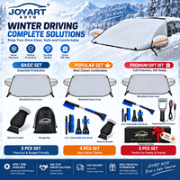 Série d'accessoires de déneigement hivernal pour voiture en gros : Housse de pare-brise, brosse à neige, grattoir à glace, pelle EVA, outils de dégivrage chauffants