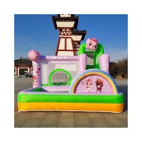 Château gonflable commercial en PVC personnalisé en usine, combinaison toboggan et trampoline, pour intérieur/extérieur, marque QY, 4*4*3M, vente chaude