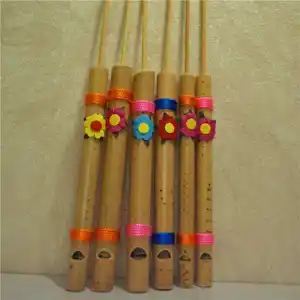 Personalizado China infancia jugando bambú pájaro flauta silbato pájaro silbato instrumentos musicales pequeños juguetes