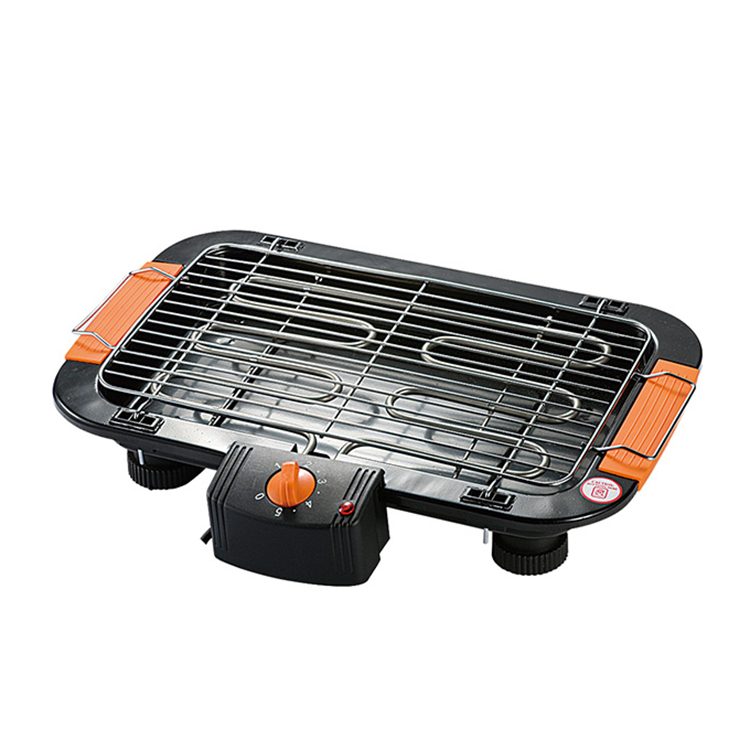 2000W Mini Temperatuur Verstelbare Elektrische Barbecue Indoor Tafelblad Rookloze Bbq Grill