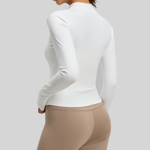 Custom UV Protection Women's Yoga Jacket Breathable Fitness <strong>Clothing</strong> Skinny Light Sun Protection <strong>Clothing</strong> - Product Image 3
