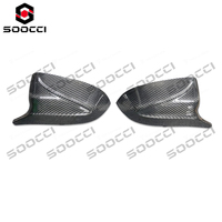 Coques de rétroviseurs extérieurs en fibre de carbone TAKD, finition brillante, pour BMW G05 X5 40iX 50eX M60iX M60i (2023-2026)