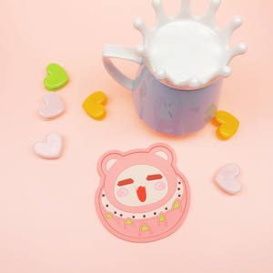 Posavasos de dibujos animados de PVC Boce personalizados, alfombrillas y almohadillas redondas antideslizantes resistentes al calor, reutilizables, ligeras para uso doméstico - Product Image 5
