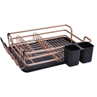 Égouttoir à vaisselle en aluminium pour comptoir, support de rangement antirouille pour assiettes et bols de cuisine