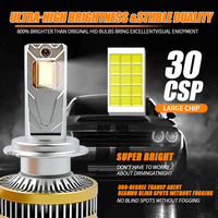 Ampoules LED universelles pour voiture 180W 50000LM H1 H3 H8 H11 H4 9005 9006 Phares LED 9005 9006 H7 pour voiture