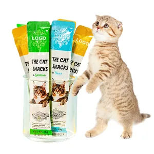 2024 Quality Assurance Fish Oil Staple Food Churu Cat Treat Cat Strips