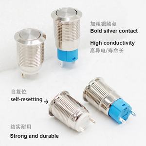 Waterproof Metal <strong>Push</strong> <strong>Button</strong> <strong>Switch</strong> with Momentary Action 3A Max. Current - Product Image 6