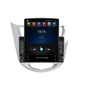Lecteur DVD de voiture MEKEDE Tesla Android 9 1+16G Quad Core pour Hyundai Solaris <span class=keywords><strong>Accent</strong></span> Verna Radio stéréo audio GPS WIFI - Product Image 1