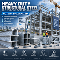 Produits en acier structurel robuste avec finition galvanisée à chaud pour la construction commerciale