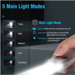 <span class=keywords><strong>Wurkkos</strong></span> V10 1000LM IPX4 porte-clés Rechargeable EDC lampe de poche fluorescente queue magnétique UV Buzzer type-c Camping lumière IP65 évalué - Product Image 2