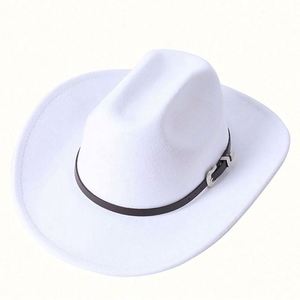 Sombreros de Vaquero Negros de Texas al por Mayor, Estilo Nuevo 2022, Material de Poliéster y Algodón, para Adultos - Product Image 3