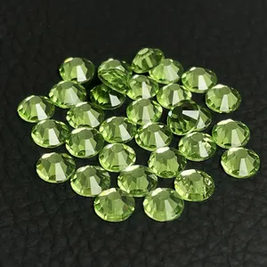 Groothandel Peridot Machine Gesneden Niet-Hete Fix Multi-Formaten Glas Flatfack Strass Voor Tuimelaars Geschenken