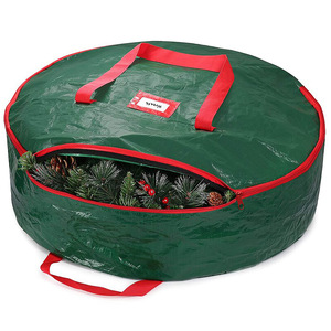 Bolsa de Almacenamiento para Coronas Navideñas, Ecológica, Duradera y Sostenible, Bolsa de Regalo con Campanas - Product Image 3