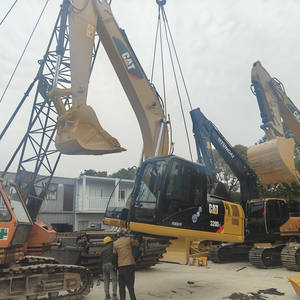 Excavatrice amphibie d'occasion, drague CAT 320BL 320CL 320D2L, excavatrice d'occasion, machine de dragage de sable de rivière, ponton, côtés - Product Image 6